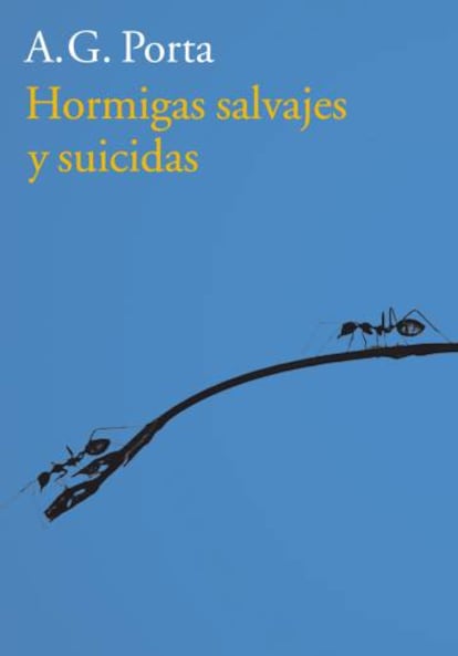 Detalle de la portada de 'Hormigas salvajes y suicidas'. 