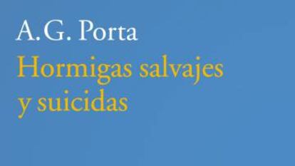 Detalle de la portada de 'Hormigas salvajes y suicidas'.