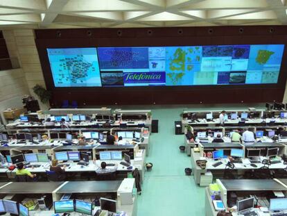 Centro de Supervisión y Operación de Telefónica en Aravaca (Madrid)