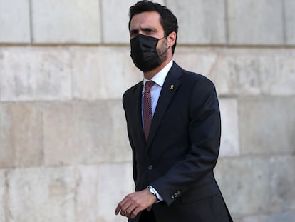 El expresidente del Parlamento de Cataluña, Roger Torrent.