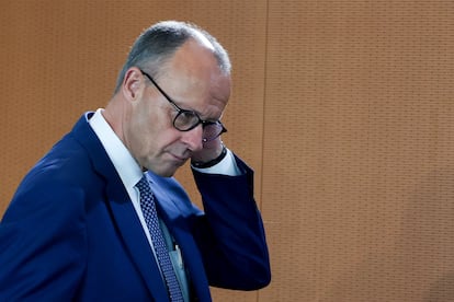 El canciller alemán, Friedrich Merz, en Berlín este miércoles.