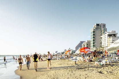 La playa de Tel Aviv. 