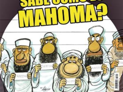 La portada del semanario 'El Jueves' sobre Mahoma.