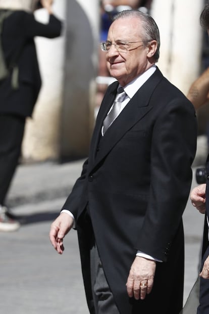 Florentino Pérez, presidente del Real Madrid, uno de los testigos de la boda.