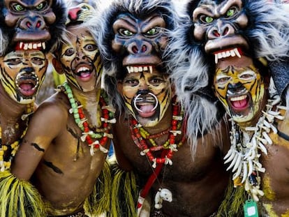 Una comparsa del carnaval de Barranquilla, en Colombia.