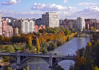 El Pisuerga a su paso por Valladolid. |