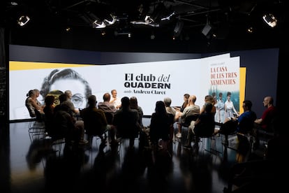 L'escriptor Andreu Claret dijous passat al club de lectura.