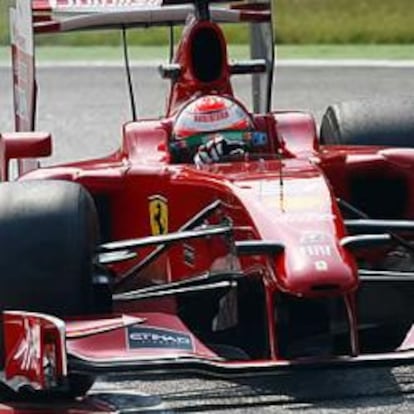 Ferrari exhibe el músculo que conquistó al Santander