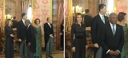 Un diplomático congoleño protagoniza un molesto malentendido al saludar a la princesa Letizia.