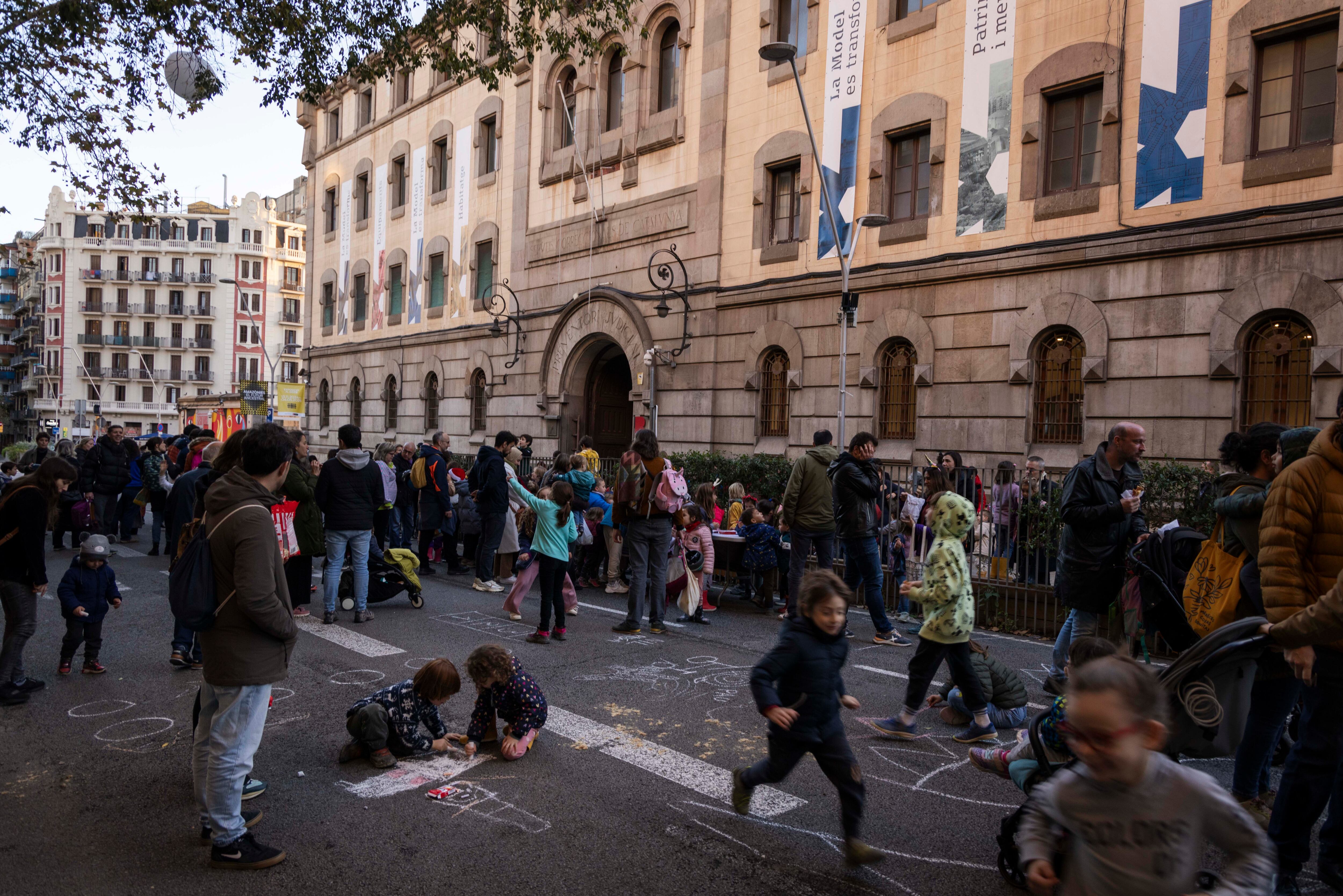 Una protesta de Revolta escolar en Barcelona, en 2024.  