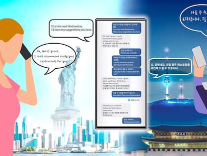 Traducción con IA en los Samsung Galaxy