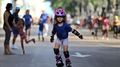 Participantes de la carrera Terry Fox en La Habana, celebrada el sábado 14 de marzo.