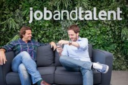 Juan Urdiales y Felipe Navío, fundadores de Jobandtalent, una delas startups españolas que más fondos ha levantado en rondas de financiación.