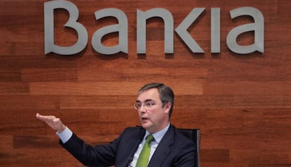 José sevilla, cosejero delegado de Bankia, durante la presentación de los resultados del grupo