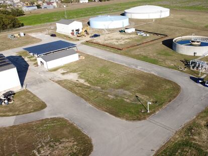 Planta de tratamiento de aguas residuales de Pflugerville (Texas), que Ferrovial ampliará, en una imagen facilitada por la empresa.