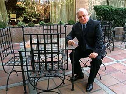 Peter Sutherland, presidente no ejecutivo de BP, ayer en un hotel de Madrid.