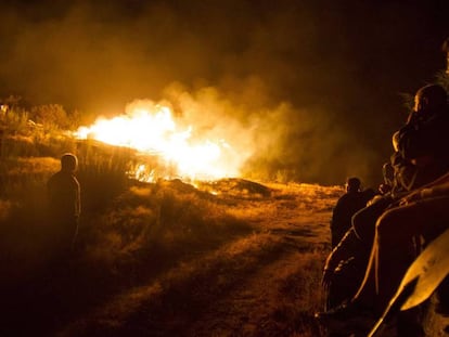 Incendio en Galicia, en una imagen de archivo.