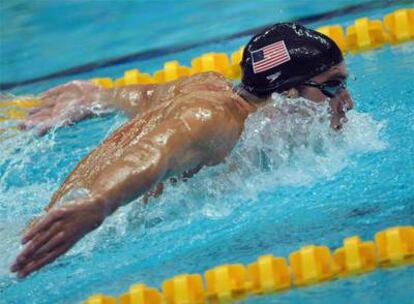 Michael Phelps, durante la prueba