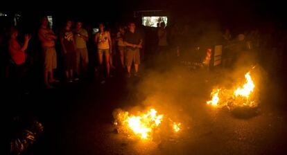 Protestas en las calles de Buenos Aires por los cortes de luz.