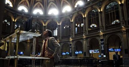 Interior de la Bolsa de Madrid