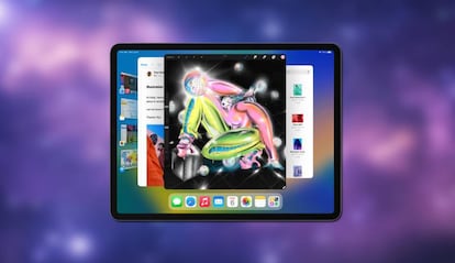 iPad de Apple utilizando la función Stage Manager