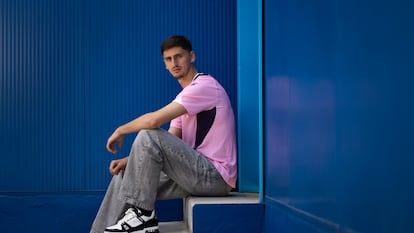 , futbolista del Espanyol, en la ciudad deportiva Dani Jarque.