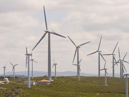 Parque eólico de Cabo Vilán en Camariñas
