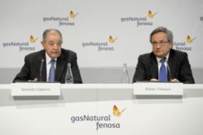 Salvador Gabarró y Rafael Villaseca durante la rueda de prensa