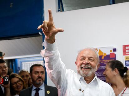 Lula da Silva tras votar en la segunda vuelta de las presidenciales el pasado 30 de octubre.