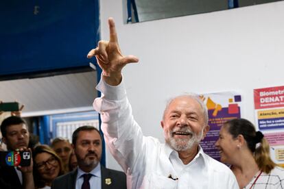 Lula da Silva tras votar en la segunda vuelta de las presidenciales el pasado 30 de octubre.