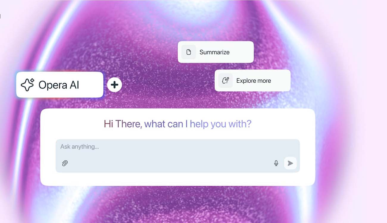 Uso de IA en el navegador de Opera combinado con Google Gemini