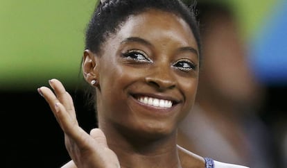 Simone Biles, durante los Juegos Ol&iacute;mpicos de R&iacute;o de Janeiro 2016.