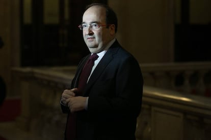 Miquel Iceta (PSC) aquest matí al Parlament.