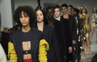 Desfile de Calvin Klein de este viernes en la Semana de la Moda de Nueva York.