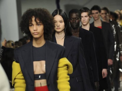 Desfile de Calvin Klein de este viernes en la Semana de la Moda de Nueva York.