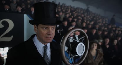 El actor Colin Firth, en el papel de Jorge VI, en la película 'El discurso del rey'.