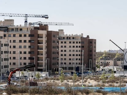 Viviendas en construcción en El Cañaveral, en Madrid.