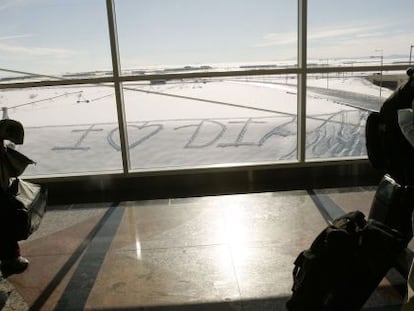 Sala de espera del aeropuerto de Denver.