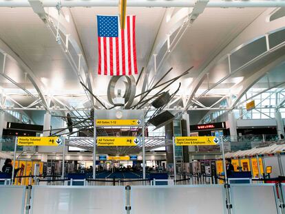 Imagen del jueves 12 de marzo de la terminal 1 del Aeropuerto Internacional John F. Kennedy, en Nueva York.