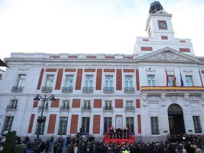 Madrid recuerda a las 193 víctimas del 11 de marzo en un acto en la Puerta del Sol en 2018.