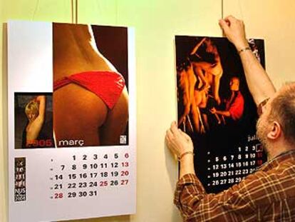 Calendario de desnudos formando 'castells'