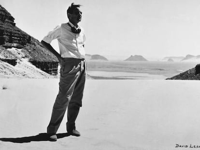 David Lean durante el rodaje de 'Lawrence de Arabia'.