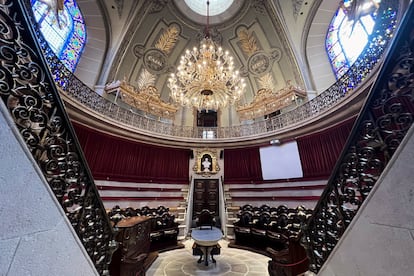 Anfiteatro anatómico de la Real Academia de Medicina de Cataluña, en Barcelona.