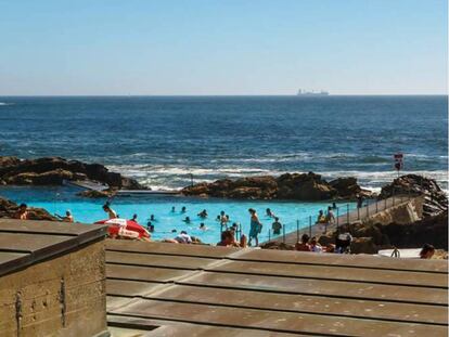 Las piscinas de Siza, en la playa de Leça da Palmeira, a las afueras de Oporto.