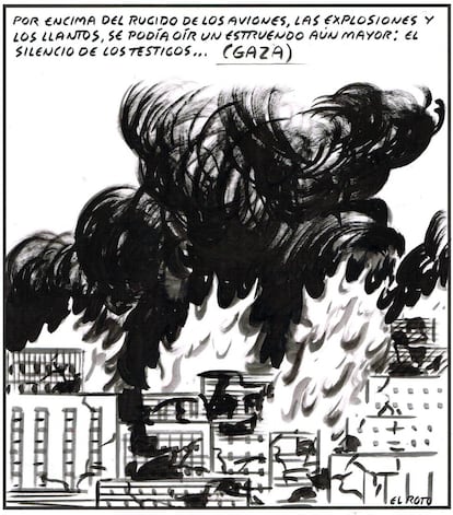 Above the roar of the planes, explosions and cries, an even louder roar could be heard: the silence of the witnesses … (Gaza).