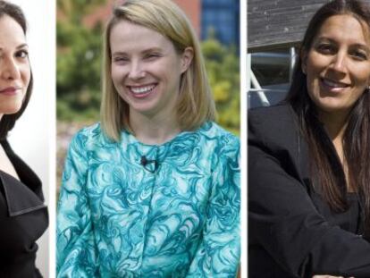 Sheryl Sandberg (Facebook); Marisa Mayer (Yahoo!); Sukhinder Singh Cassidy (Joyus).