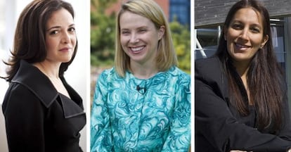 Sheryl Sandberg (Facebook); Marisa Mayer (Yahoo!); Sukhinder Singh Cassidy (Joyus).