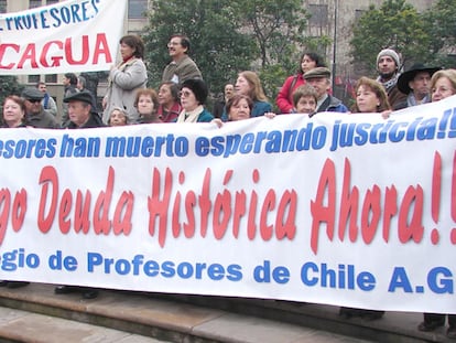 deuda histórica de los profesores