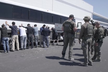 Redada en la planta de fabricación de Hyundai, el 4 de septiembre.
