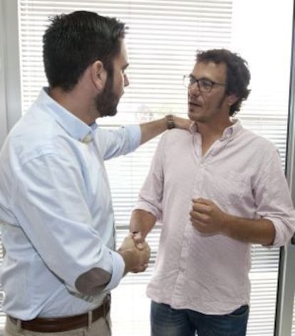 José María González Santos, aka ‘Kichi’ (right), will be the new mayor of Cádiz.